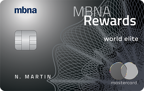MBNA Rewards World Elite<sup>®</sup> Mastercard<sup>®</sup>